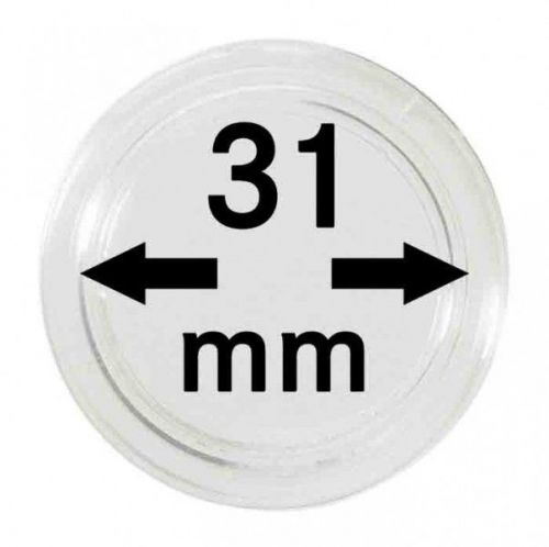 Lindner Münzkapsel 2250031P, 10er Packung Neu