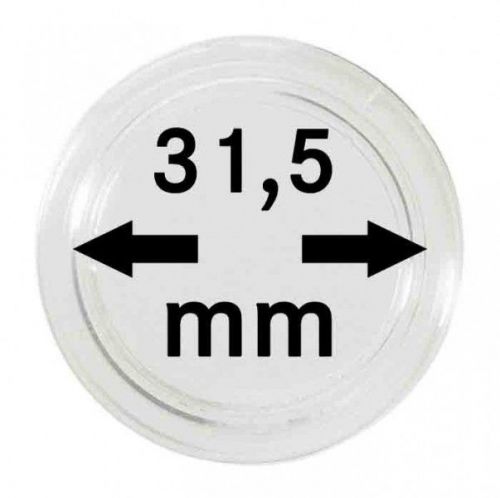 Lindner Münzkapsel 2250315P, 10er Packung Neu