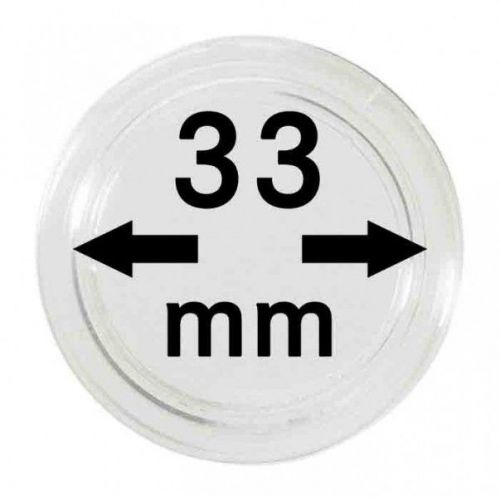 Lindner Münzkapsel 2250033P, 10er Packung Neu