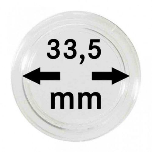 Lindner Münzkapsel 2250335P, 10er Packung Neu