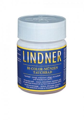 Lindner Reinigungsbad Bi-color (250 ml) z.B. für 2€ Münzen 8097 Neu