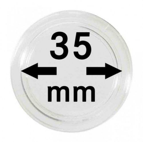 Lindner Münzkapsel 2250035P, 10er Packung Neu