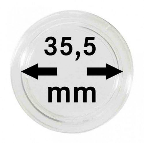 Lindner Münzkapsel 2250355P, 10er Packung Neu
