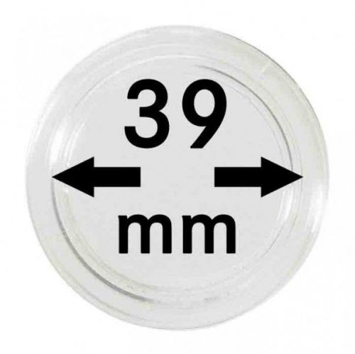 Lindner Münzkapsel 2250039P, 10er Packung Neu