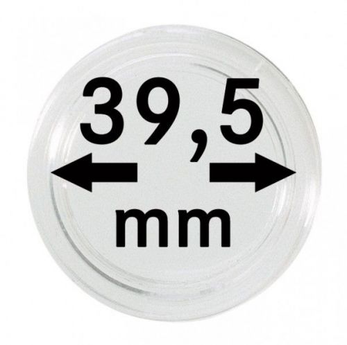 Lindner Münzkapsel 2250395P, 10er Packung Neu