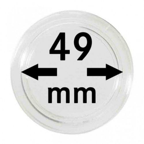 Lindner Münzkapsel 2250049P, 10er Packung Neu