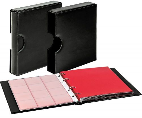 Lindner Münzalbum Schwarz Karat Classic mit Kassette 1106EK-S Neu