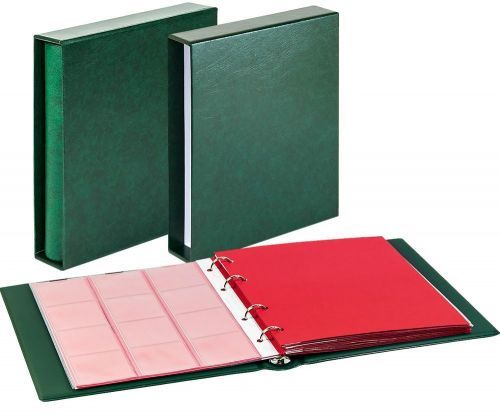 Lindner Münzalbum Grün Karat Classic mit Kassette 1106E-G Neu