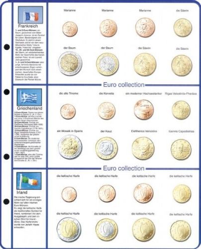 Lindner Vordruckblatt Euro Collection 8450-4 Neu