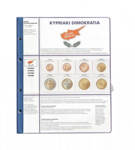 Lindner Vordruckblatt Euro Collection 8450-18 Zypern Neu
