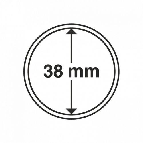Leuchtturm Münzkapsel Grips 38 mm (10er Pack) 327110 Neu