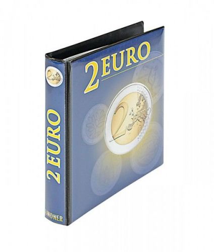 Lindner Karat Ringbinder für 2 Euro-Münzen 1118R (ohne Inhalt) Neu