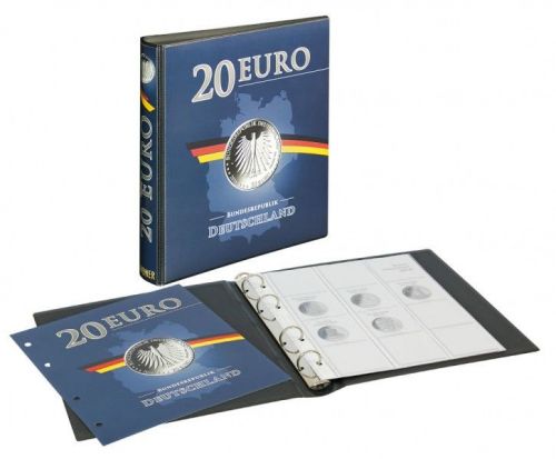 Lindner Karat Vordruckalbum für 20 Euro-Silbermünzen 1520 Neu