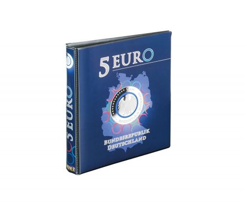 Lindner Karat Ringbinder für 5 Euro-Münzen Polymerring 1119R (ohne Inhalt) Neu