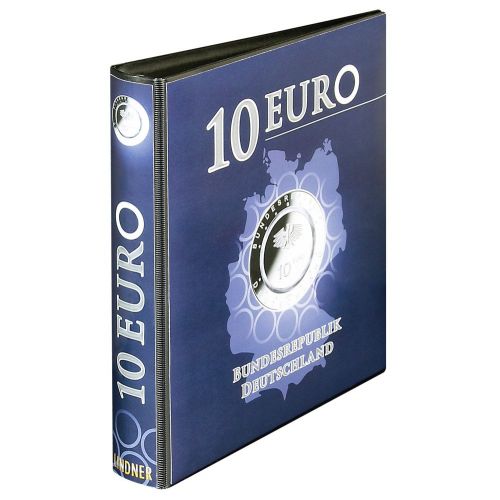 Lindner Karat Ringbinder für 10 Euro-Münzen Polymerring 1110R (ohne Inhalt) Neu