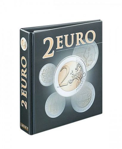 Lindner Ringbinder Publica M für 2 Euro-Münzen 3535R, ohne Inhalt Neu