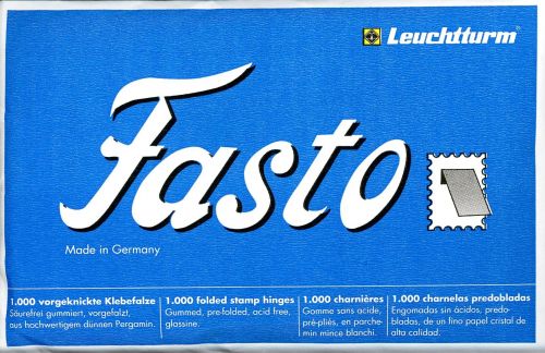 Leuchtturm Klebefalze FASTO - 1000 Stück in einer Packung 309110 Neu