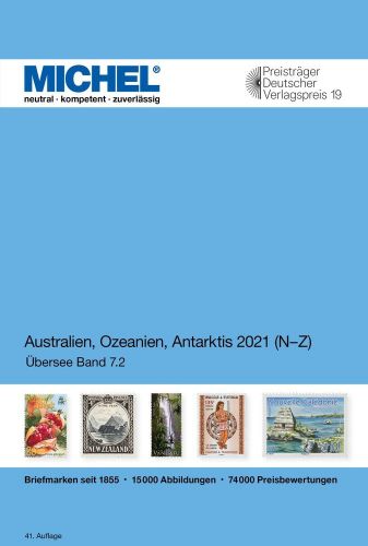 Michel Katalog Australien, Ozeanien, Antarktis 2021 Band 2 N-Z (ÜK 7/2) Neu