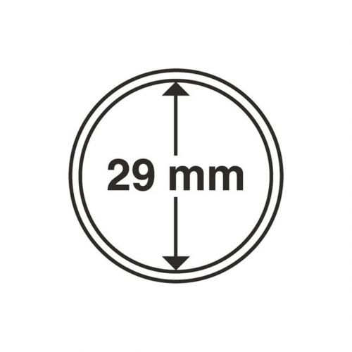 Leuchtturm Münzkapsel Grips 29 mm (100er Pack) 333523 Neu