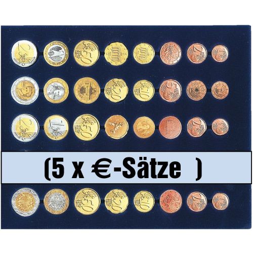Safe Münztableau 6340 SP für 5 kompl. €-Sätze Neu