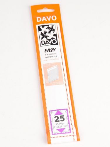 DAVO Klemmstreifen Easy Klar selbstklebend T25, 25 Stück DV42025 Neu