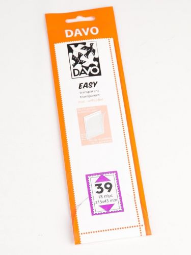 DAVO Klemmstreifen Easy Klar selbstklebend T39, 18 Stück DV42039 Neu