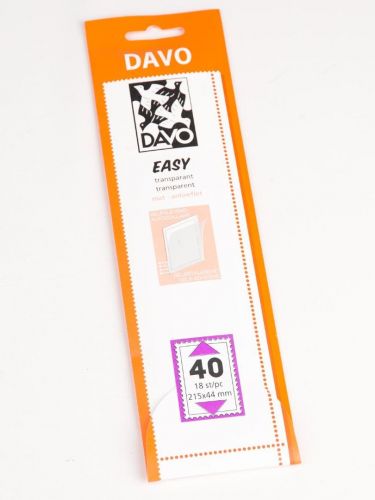 DAVO Klemmstreifen Easy Klar selbstklebend T40, 18 Stück DV42040 Neu