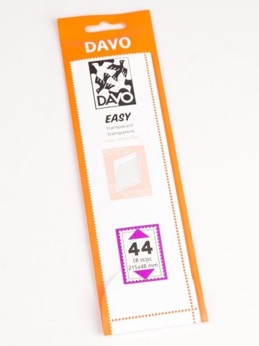 DAVO Klemmstreifen Easy Klar selbstklebend T44, 18 Stück DV42044 Neu