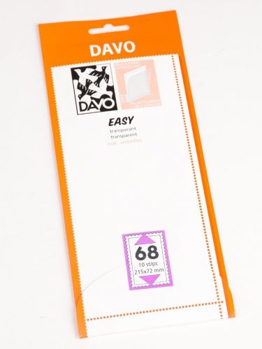 DAVO Klemmstreifen Easy Klar selbstklebend T68, 10 Stück DV42068 Neu