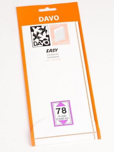 DAVO Klemmstreifen Easy Klar selbstklebend T78, 10 Stück DV42078 Neu