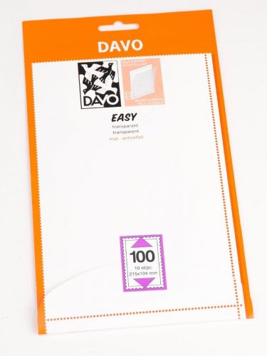 DAVO Klemmstreifen Easy Klar selbstklebend T100, 10 Stück DV42100 Neu