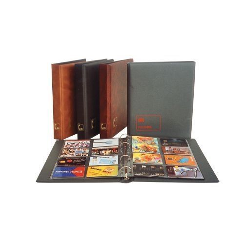 Safe Telecard-Album 7581 in Braun neuwertig