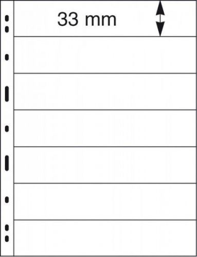 Lindner UNIPLATE Blätter Schwarz mit 7 Streifen 077 (15er Pack) neuwertig