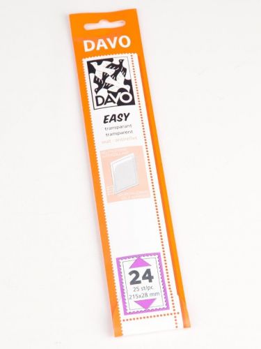 DAVO Klemmstreifen Easy Klar selbstklebend T24, 25 Stück DV42024 Neu