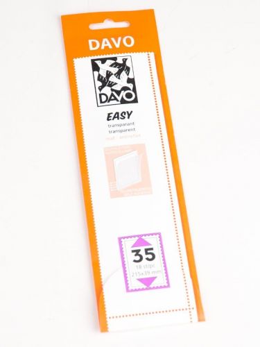 DAVO Klemmstreifen Easy Klar selbstklebend T35, 18 Stück DV42035 Neu