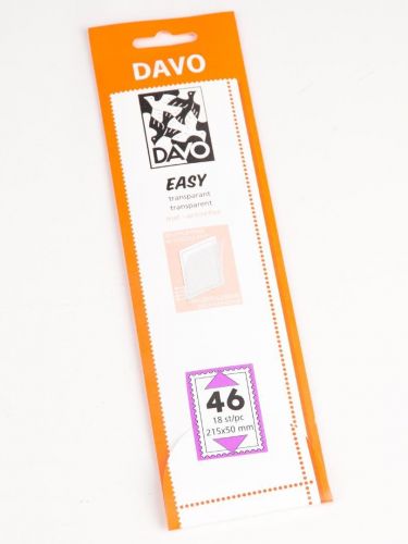 DAVO Klemmstreifen Easy Klar selbstklebend T46, 18 Stück DV42046 Neu