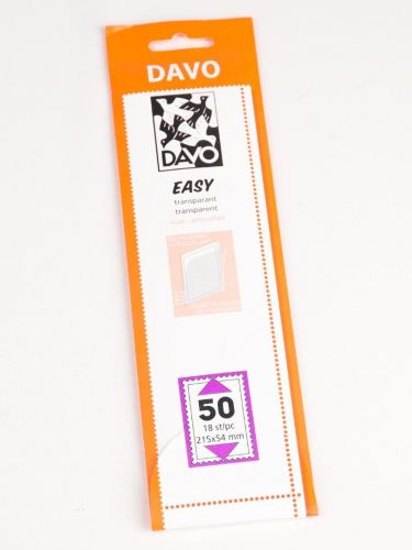 DAVO Klemmstreifen Easy Klar selbstklebend T50, 18 Stück DV42050 Neu