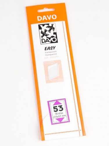 DAVO Klemmstreifen Easy Klar selbstklebend T53, 18 Stück DV42053 Neu