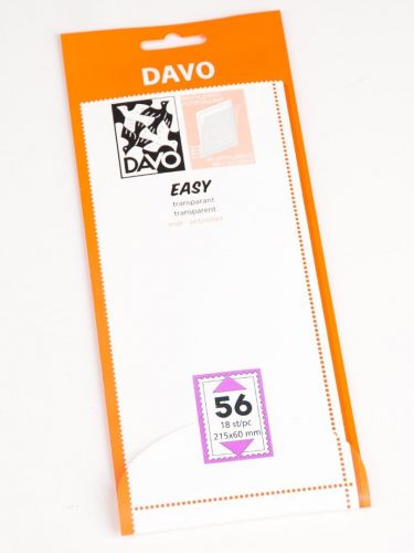 DAVO Klemmstreifen Easy Klar selbstklebend T56, 18 Stück DV42056 Neu