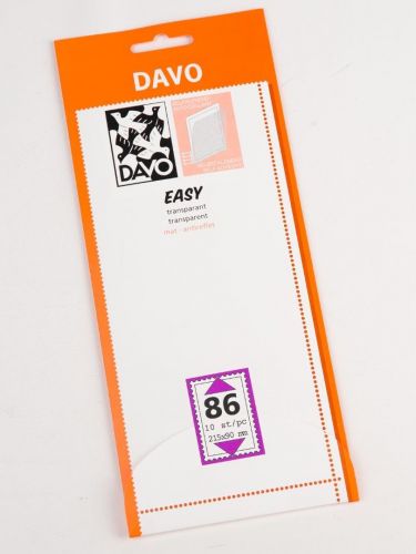 DAVO Klemmstreifen Easy Klar selbstklebend T86, 10 Stück DV42086 Neu