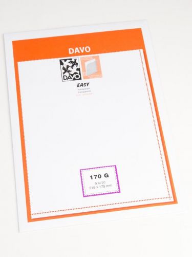 DAVO Klemmstreifen Easy Klar selbstklebend T170G, 5 Stück DV42175 Neu