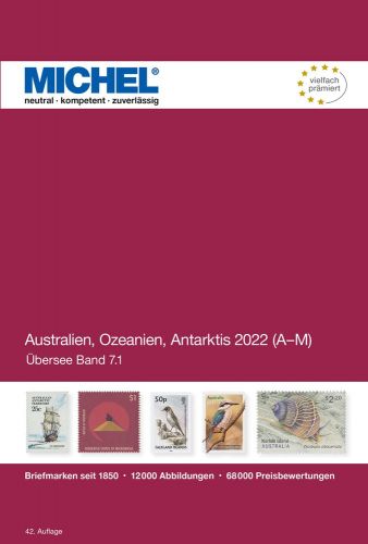 Michel Katalog Australien, Ozeanien 2022 Bd 1 ÜK 7/1 6054 Neu