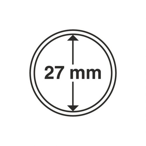 Leuchtturm Münzkapsel Grips 27 mm (10er Pack) 337997 Neu