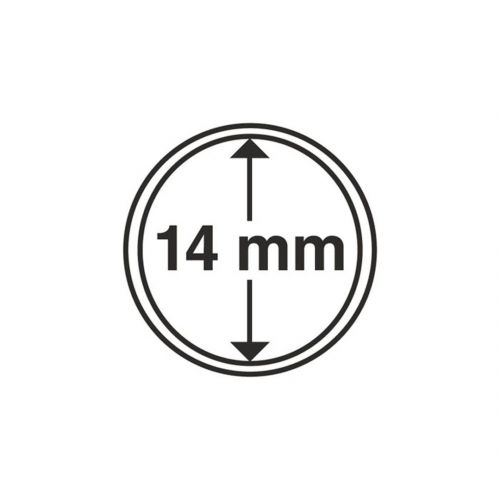 Leuchtturm Münzkapsel Grips 14 mm (10er Pack) 314071 Neu