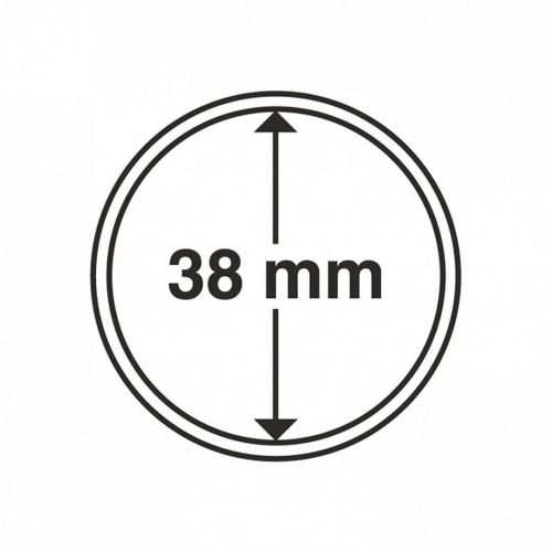 Leuchtturm Münzkapsel Grips 38 mm (100er Pack) 329577 Neu