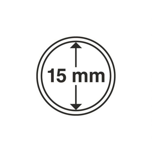 Leuchtturm Münzkapsel Grips 15 mm (10er Pack) 327665 Neu