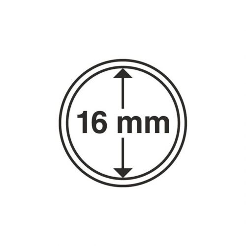 Leuchtturm Münzkapsel Grips 16 mm (10er Pack) 334752 Neu
