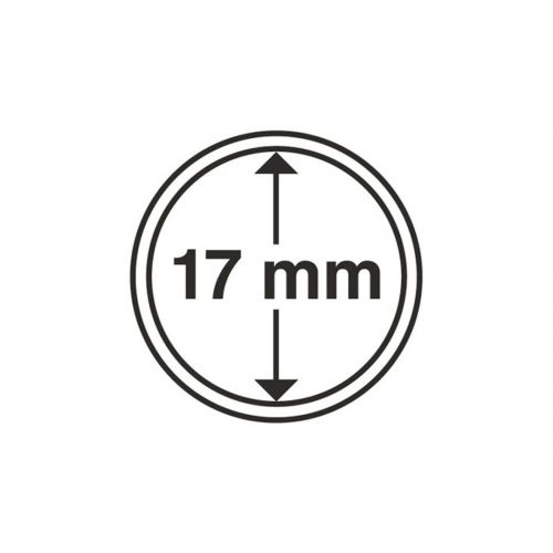 Leuchtturm Münzkapsel Grips 17 mm (10er Pack) 322470 Neu