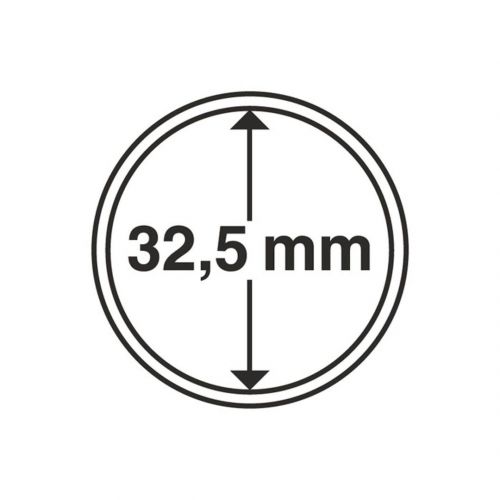 Leuchtturm Münzkapsel Grips 32,5 mm (10er Pack) 308039 Neu