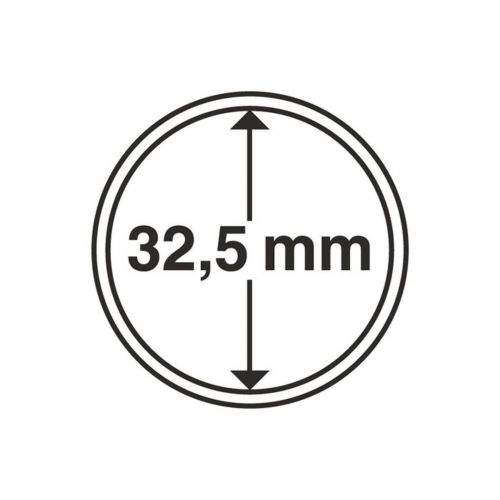 Leuchtturm Münzkapsel Grips 32,5 mm (100er Pack) 323261 Neu